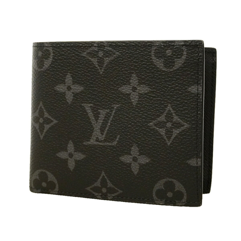 Louis Vuitton Monogram Eclipse Portefeuille Marco NM Wallet M62545 Black Men's